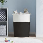 Opbergmand Ø 49X65 Cm Katoen En Wit