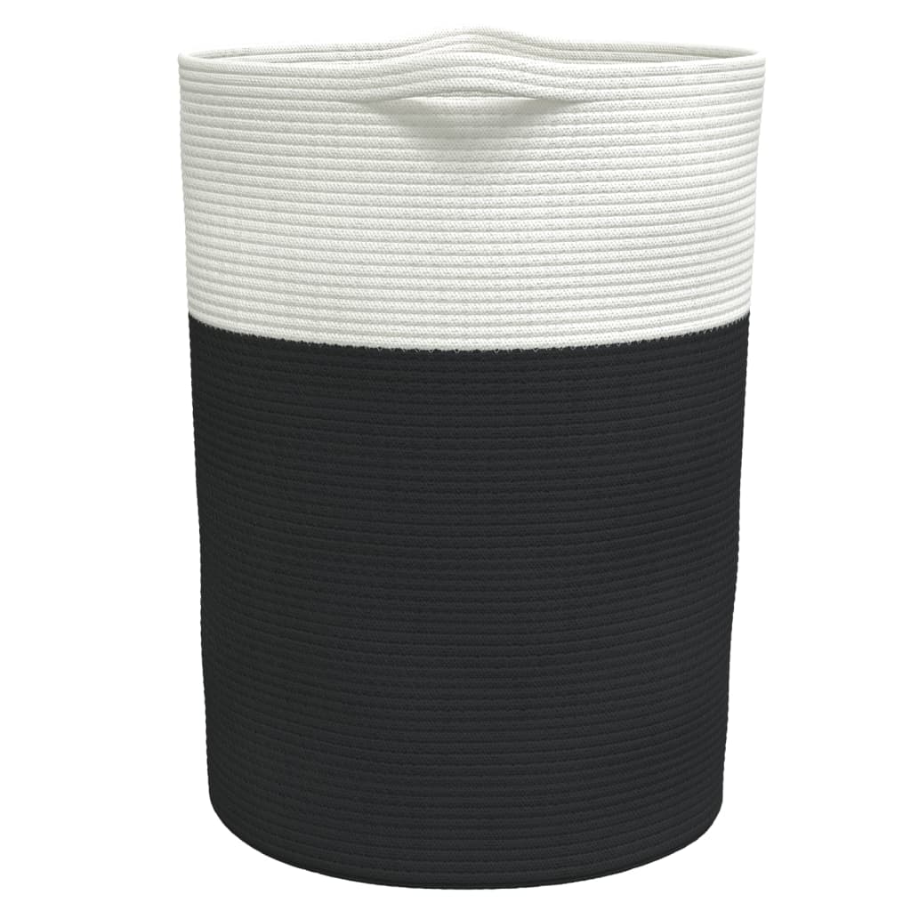Opbergmand Ø 49X65 Cm Katoen En Wit