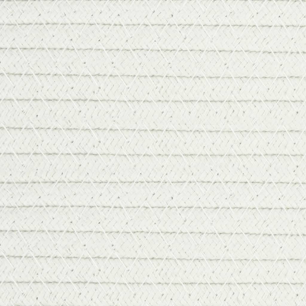Opbergmand Ø 49X65 Cm Katoen En Wit