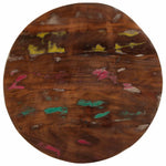 Tafelblad Rond Ø 80X3,8 Cm Massief Gerecycled Hout Gerecycled Hout (Meerkleurig)
