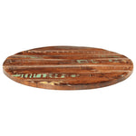 Tafelblad Rond Ø 80X3,8 Cm Massief Gerecycled Hout Gerecycled Hout (Meerkleurig)