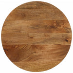 Tafelblad Rond Ø 70X2,5 Cm Massief Ruw Mangohout Mangohout (Eikenafwerking)