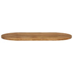 Tafelblad Ovaal 100X40X2,5 Cm Massief Mangohout Mangohout (Eikenafwerking)