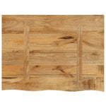Tafelblad Met Natuurlijke Rand 80X60X3,8 Cm Massief Mangohout