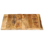 Tafelblad Met Natuurlijke Rand 110X80X3,8 Cm Massief Mangohout