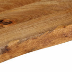 Tafelblad Met Natuurlijke Rand 160X20X2,5 Cm Massief Mangohout Bruin