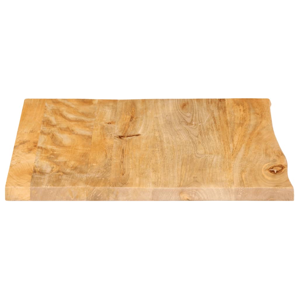 Tafelblad Met Natuurlijke Rand 40X40X2,5 Cm Massief Mangohout