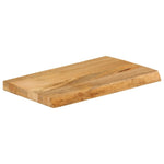 Tafelblad Met Natuurlijke Rand 50X40X2,5 Cm Massief Mangohout