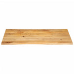 Tafelblad Met Natuurlijke Rand 100X60X2,5 Cm Massief Mangohout