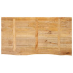 Tafelblad Met Natuurlijke Rand 100X60X2,5 Cm Massief Mangohout
