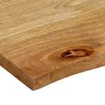 Tafelblad Met Natuurlijke Rand 110X60X2,5 Cm Massief Mangohout