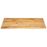 Tafelblad Met Natuurlijke Rand 110X80X2,5 Cm Massief Mangohout