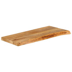 Tafelblad Met Natuurlijke Rand 70X20X3,8 Cm Massief Mangohout