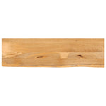 Tafelblad Met Natuurlijke Rand 110X30X3,8 Cm Massief Mangohout Ruw Mangohout (Naturel)