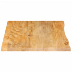 Tafelblad Met Natuurlijke Rand 70X60X3,8 Cm Massief Mangohout