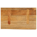 Tafelblad Met Natuurlijke Rand 60X20X2,5 Cm Massief Mangohout Ruw Mangohout (Naturel)