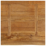 Tafelblad Met Natuurlijke Rand 60X60X2,5 Cm Massief Mangohout