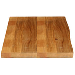 Tafelblad Met Natuurlijke Rand 100X60X2,5 Cm Massief Mangohout