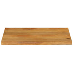 Tafelblad Met Natuurlijke Rand 80X60X3,8 Cm Massief Mangohout