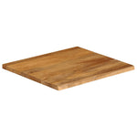 Tafelblad Met Natuurlijke Rand 80X80X3,8 Cm Massief Mangohout