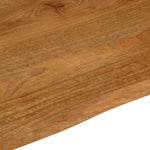 Tafelblad Met Natuurlijke Rand 100X80X3,8 Cm Massief Mangohout