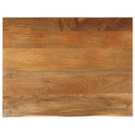 Tafelblad Met Natuurlijke Rand 110X80X3,8 Cm Massief Mangohout