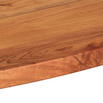 Tafelblad Ovaal 110X50X2,5 Cm Massief Acaciahout Acaciahout (Naturel)