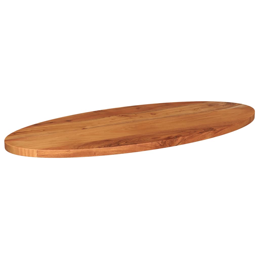 Tafelblad Ovaal 90X40X3,8 Cm Massief Acaciahout Acaciahout (Naturel)