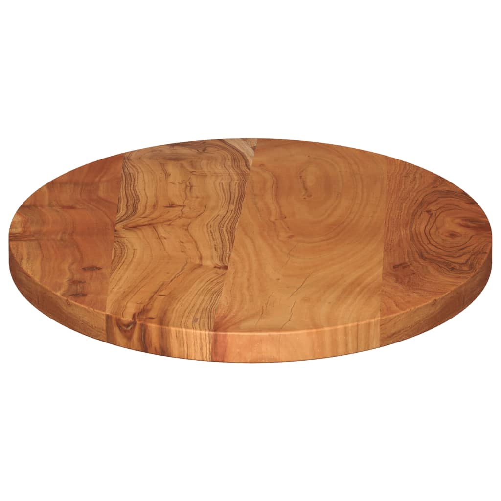 Tafelblad Ovaal 90X40X3,8 Cm Massief Acaciahout Acaciahout (Naturel)
