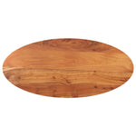 Tafelblad Ovaal 90X40X3,8 Cm Massief Acaciahout Acaciahout (Naturel)