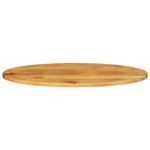 Tafelblad Ovaal 140X60X2,5 Cm Massief Mangohout Mangohout (Eikenafwerking)