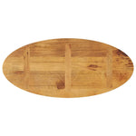 Tafelblad Ovaal 140X60X2,5 Cm Massief Mangohout Mangohout (Eikenafwerking)