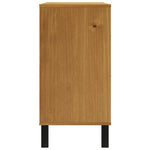 Ladekast Flam 110X40X80 Cm Massief Grenenhout Blauw En Roze