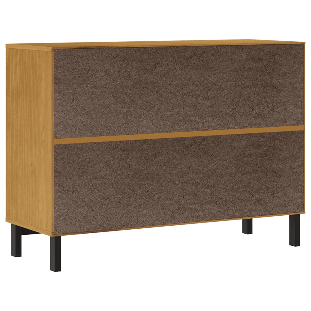 Ladekast Flam 110X40X80 Cm Massief Grenenhout Blauw En Roze