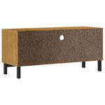Tv-Meubel Flam 110X40X50 Cm Massief Grenenhout Donkerbruin