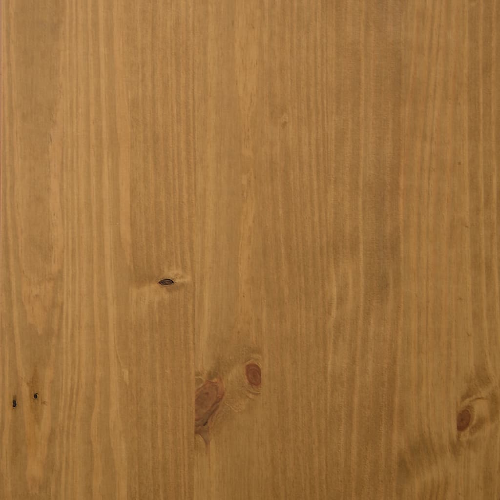 Tv-Meubel Flam 110X40X50 Cm Massief Grenenhout Donkerbruin