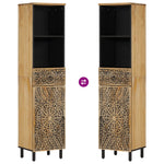 Badkamerkast 38X33X160 Cm Massief Mangohout