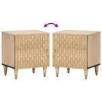 Nachtkastje 40X33X46 Cm Massief Mangohout