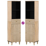 Badkamerkast 38X33X160 Cm Massief Mangohout