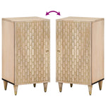 Bijzetkast 40X33X75 Cm Massief Mangohout