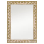 Badkamerspiegel 50X70X2,5 Cm Massief Mangohout En Glas