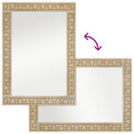 Badkamerspiegel 50X70X2,5 Cm Massief Mangohout En Glas