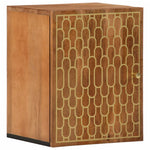Badkamerwandkast 38X33X48 Cm Massief Mangohout
