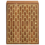 Badkamerwandkast 38X33X48 Cm Massief Mangohout