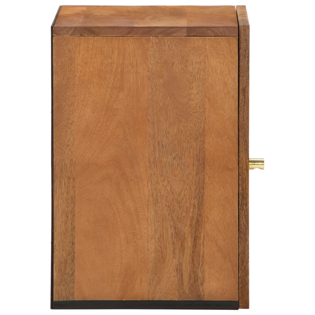 Badkamerwandkast 38X33X48 Cm Massief Mangohout
