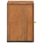 Badkamerwandkast 38X33X48 Cm Massief Mangohout