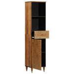Badkamerkast 38X33X160 Cm Massief Mangohout