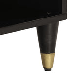 Tv-Meubel 100X33X46 Cm Massief Mangohout