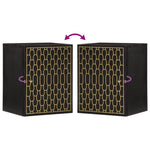 Badkamerwandkast 38X33X48 Cm Massief Mangohout