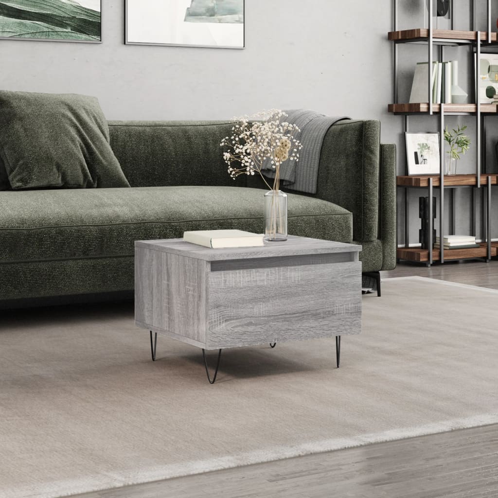 Salontafels 50X46X35 Cm Bewerkt Hout